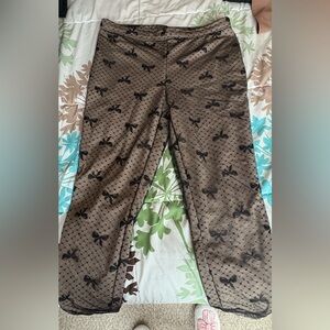 Sheer Black Bow Patterned Underpants